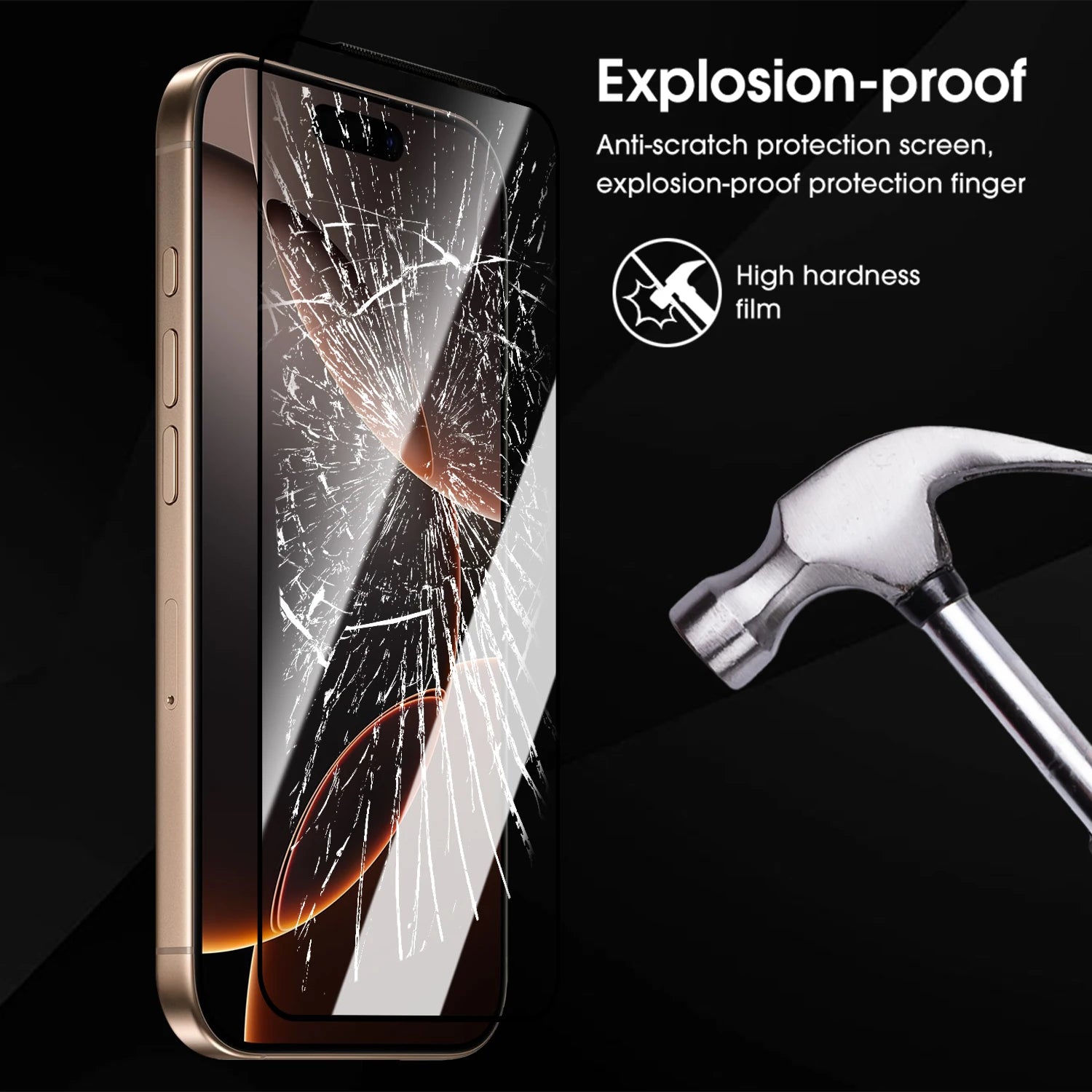 Full Curved HD Clear Tempered Glass For iPhone17 17Air 17Pro Max Screen Protectors