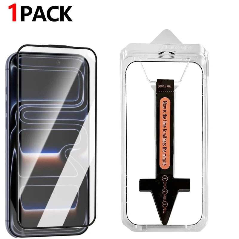Easy To Install Tempered Glass Screen Protectors for iPhone 17 Promax 17 Air HD Clear Anti-scratch Protective Film for iPhone17