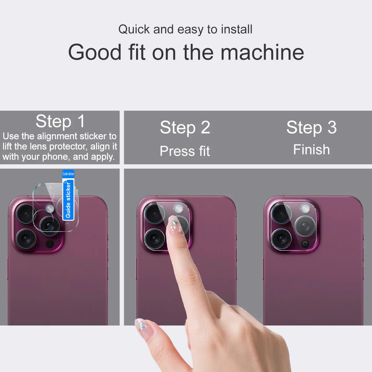 For iPhone17 Pro Max Lens Glass IMAK Integrated Lens Film Glass For iPhone 17 Air