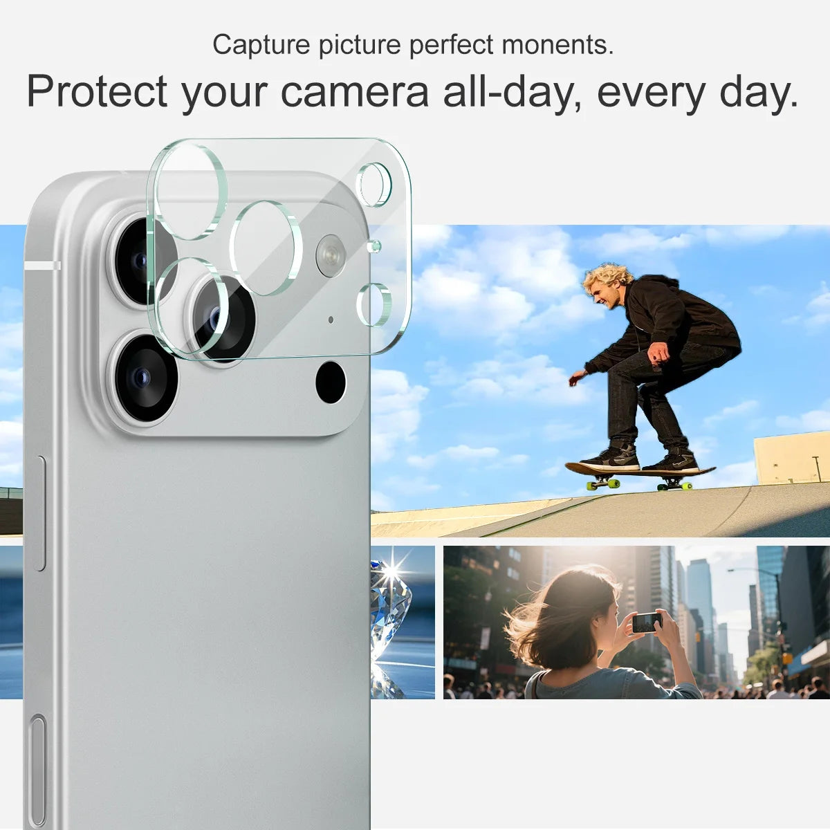 For iPhone17 Pro Max Lens Glass IMAK Integrated Lens Film Glass For iPhone 17 Air
