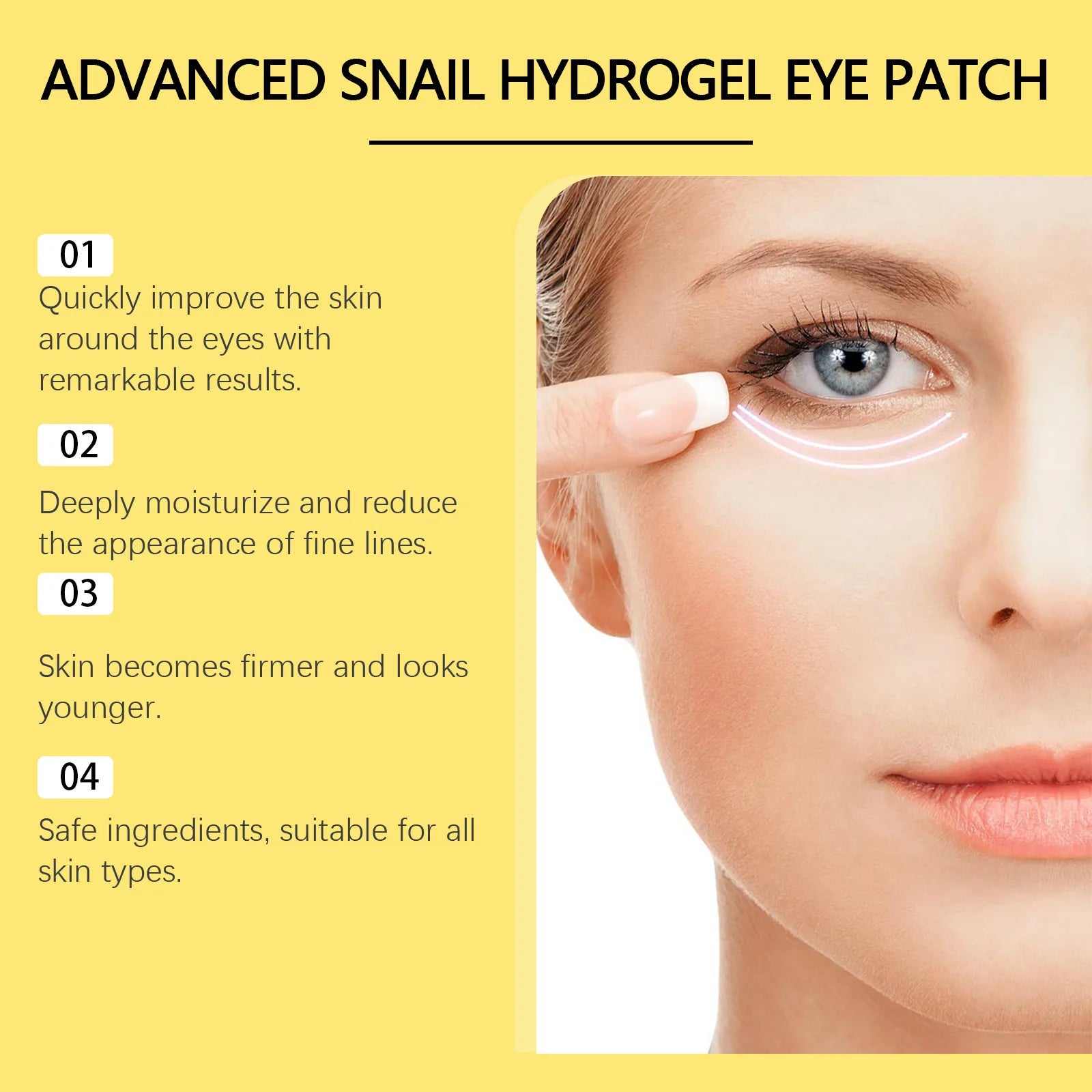 Snail eye patches 60 pcs/ box 1,2,3 pcs