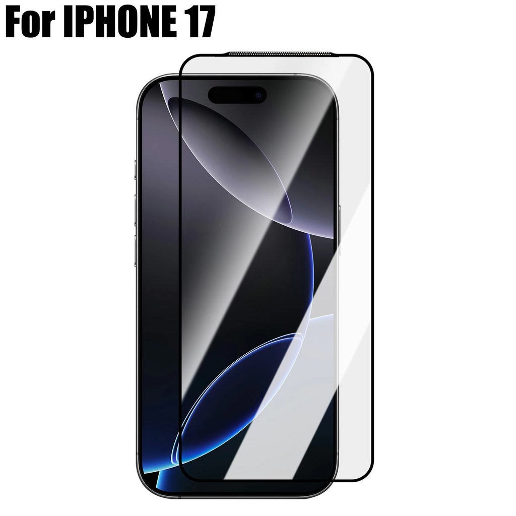 Full Curved HD Clear Tempered Glass For iPhone17 17Air 17Pro Max Screen Protectors