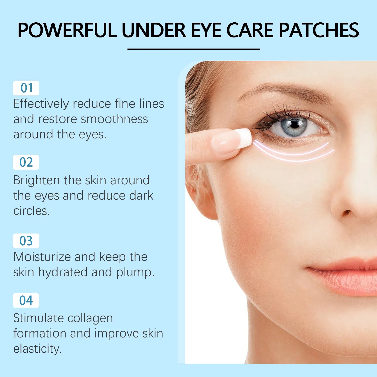 60Pairs Retinol Moisturizing Eye Mask